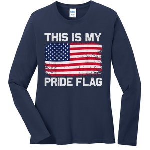 This Is My Pride Flag Ladies Long Sleeve Shirt