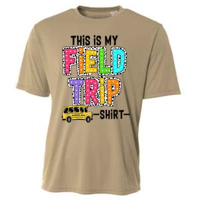 This Is My Fieldtrip Field Day Teachers Students School Bus Cooling Performance Crew T-Shirt