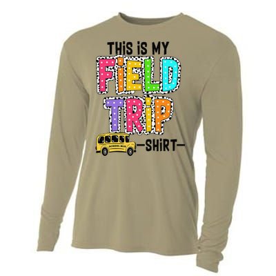 This Is My Fieldtrip Field Day Teachers Students School Bus Cooling Performance Long Sleeve Crew