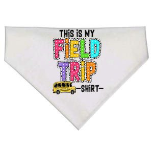 This Is My Fieldtrip Field Day Teachers Students School Bus USA-Made Doggie Bandana