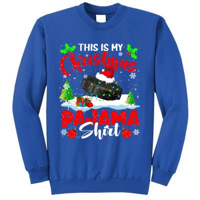 This Is My Christmas Pajama Meaningful Gift Xmas Santa Hockey Player Meaningful Sweatshirt