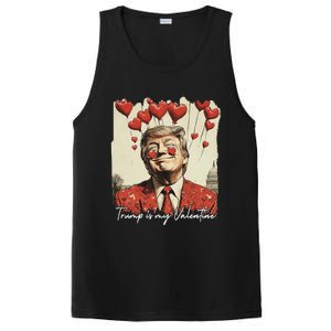 Trump Is My Valentine Funny Trump Valentine Retro Trump 2025 PosiCharge Competitor Tank