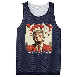 Trump Is My Valentine Funny Trump Valentine Retro Trump 2025 Mesh Reversible Basketball Jersey Tank