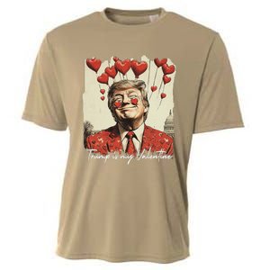 Trump Is My Valentine Funny Trump Valentine Retro Trump 2025 Cooling Performance Crew T-Shirt