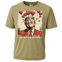 Trump Is My Valentine Funny Trump Valentine Retro Trump 2025 Cooling Performance Crew T-Shirt