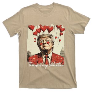 Trump Is My Valentine Funny Trump Valentine Retro Trump 2025 T-Shirt