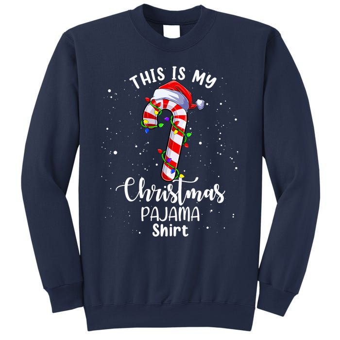 This Is My Christmas Pajama Candy Cane Boy Girl Sweatshirt