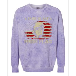 This Is My Pride Flag Trump 2024 American Flag 4th Of July Colorblast Crewneck Sweatshirt