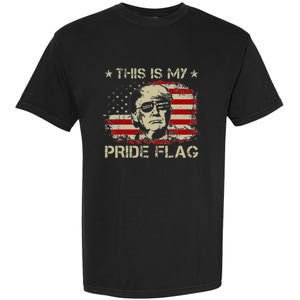 This Is My Pride Flag Trump 2024 American Flag 4th Of July Garment-Dyed Heavyweight T-Shirt