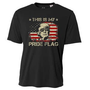 This Is My Pride Flag Trump 2024 American Flag 4th Of July Cooling Performance Crew T-Shirt