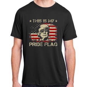 This Is My Pride Flag Trump 2024 American Flag 4th Of July Adult ChromaSoft Performance T-Shirt