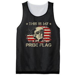 This Is My Pride Flag Trump 2024 American Flag 4th Of July Mesh Reversible Basketball Jersey Tank