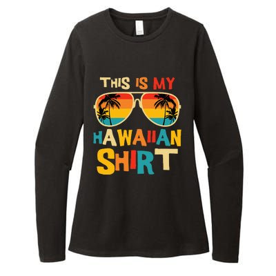 This Is My Hawaiian Tropical Luau Costume Party Womens CVC Long Sleeve Shirt