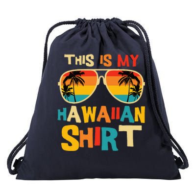 This Is My Hawaiian Tropical Luau Costume Party Drawstring Bag