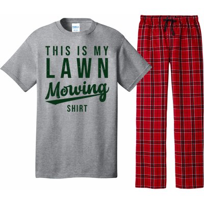 This Is My Lawn Mowing Shirt Pajama Set