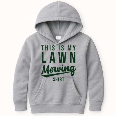 This Is My Lawn Mowing Shirt Kids Hoodie