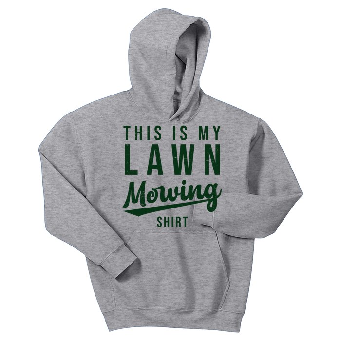 This Is My Lawn Mowing Shirt Kids Hoodie