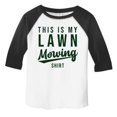 This Is My Lawn Mowing Shirt Toddler Fine Jersey T-Shirt