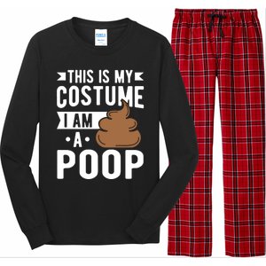 This Is My Costume I Am A Poop Halloween Poop Gift Long Sleeve Pajama Set