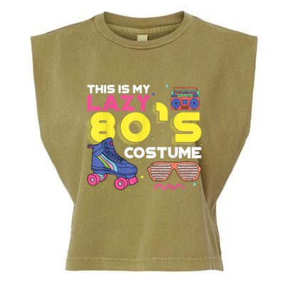 This Is My Lazy 80s Costume Funny Eighties Generation 80s Shirt Garment-Dyed Women's Muscle Tee