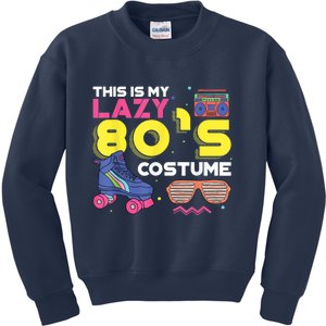 This Is My Lazy 80s Costume Funny Eighties Generation 80s Shirt Kids Sweatshirt