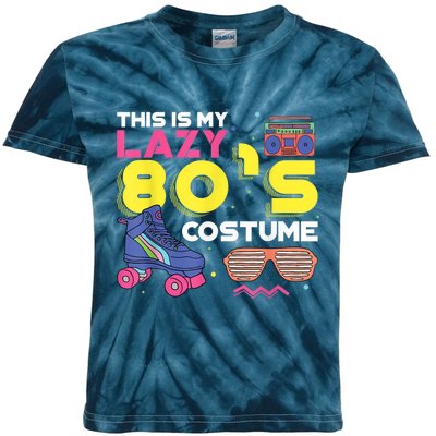 This Is My Lazy 80s Costume Funny Eighties Generation 80s Shirt Kids Tie-Dye T-Shirt