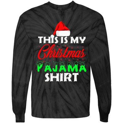 This is My Christmas Pajama Family Gift Set Tie-Dye Long Sleeve Shirt