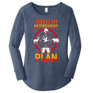 This Is My Retiret Plan Animal Hunting Beer Ing Gift Great Gift Women's Perfect Tri Tunic Long Sleeve Shirt