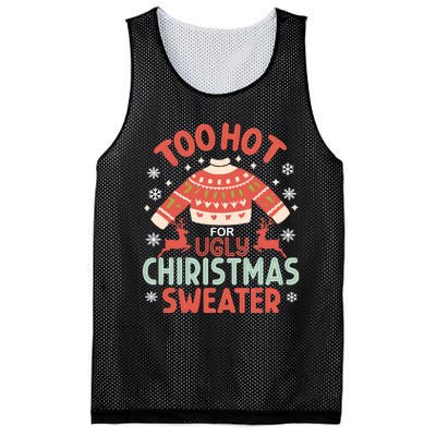 This Is My ItS Too Hot For Ugly Christmas Mesh Reversible Basketball Jersey Tank