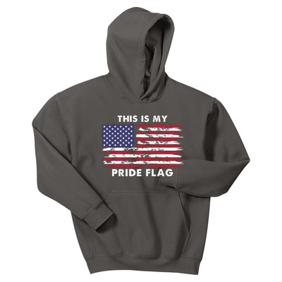 This Is My Pride Flag USA Vintage Kids Hoodie