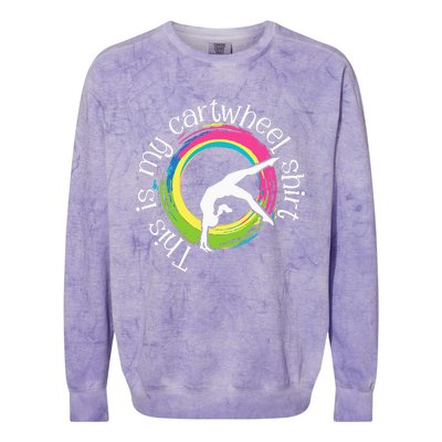 This Is My Cartwheel Gymnast Acrobatics Gymnastics Colorblast Crewneck Sweatshirt