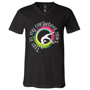 This Is My Cartwheel Gymnast Acrobatics Gymnastics V-Neck T-Shirt