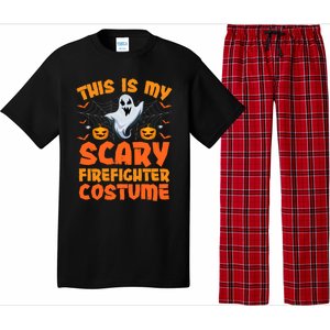 This Is My Scary Firefighter Costume Halloween Gift Pajama Set