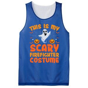 This Is My Scary Firefighter Costume Halloween Gift Mesh Reversible Basketball Jersey Tank