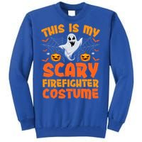 This Is My Scary Firefighter Costume Halloween Gift Tall Sweatshirt