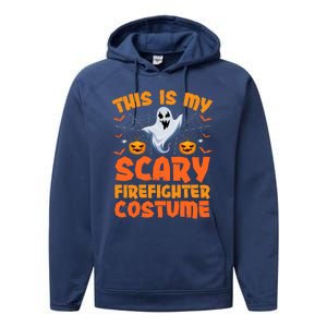 This Is My Scary Firefighter Costume Halloween Gift Performance Fleece Hoodie