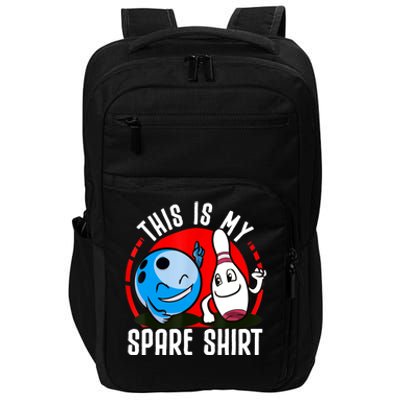 This Is My Spare Bowling Alley Gutter Pins Bowling Impact Tech Backpack