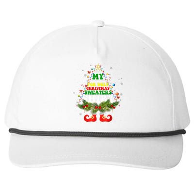 This Is My ItS Too Hot For Ugly Christmas Sweaters Matching Snapback Five-Panel Rope Hat