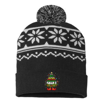 This Is My ItS Too Hot For Ugly Christmas Sweaters Matching USA-Made Snowflake Beanie