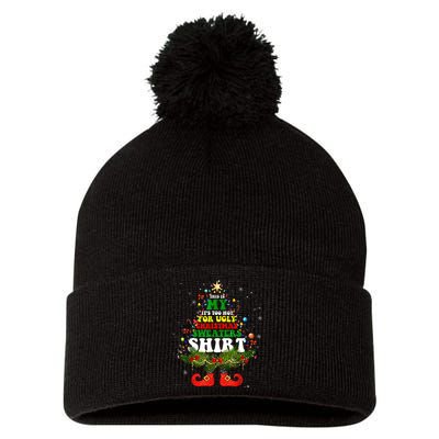 This Is My ItS Too Hot For Ugly Christmas Sweaters Matching Pom Pom 12in Knit Beanie