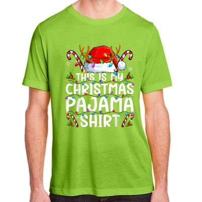 This Is My Christmas Pajama Funny Xmas Pjs Adult ChromaSoft Performance T-Shirt