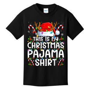 This Is My Christmas Pajama Funny Xmas Pjs Kids T-Shirt