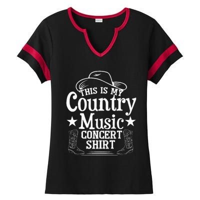 This Is My Country Music Concert Ladies Halftime Notch Neck Tee