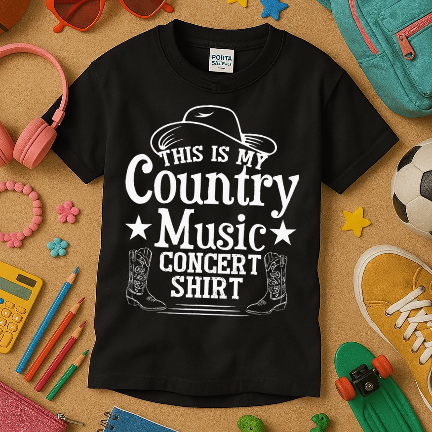 This Is My Country Music Concert Kids T-Shirt