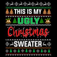 This Is My ItS Too Hot For Ugly Christmas Flexfit Unipanel Trucker Cap