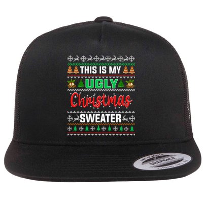 This Is My ItS Too Hot For Ugly Christmas Flatbill Hat
