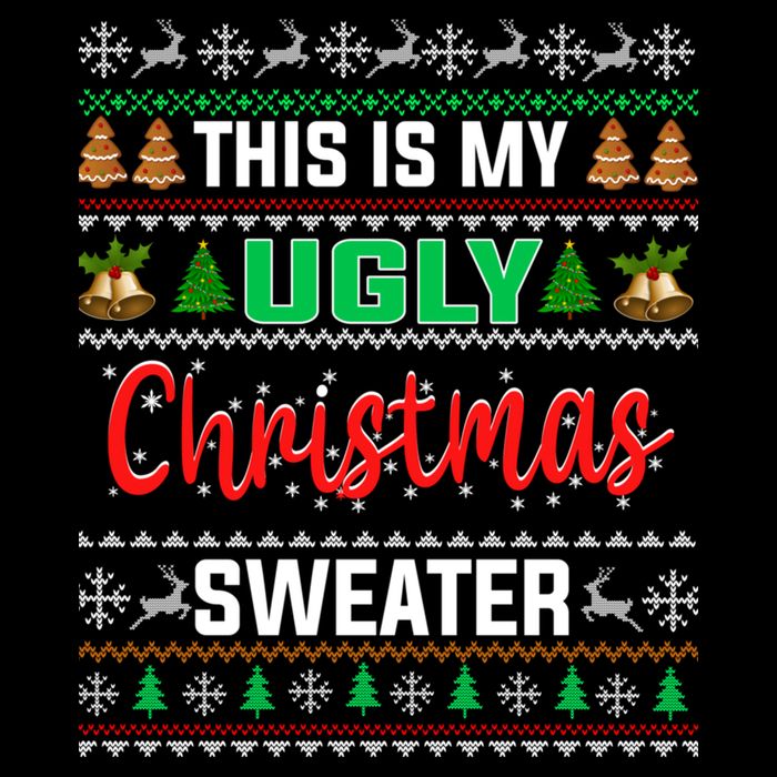 This Is My ItS Too Hot For Ugly Christmas Flat Bill Trucker Hat