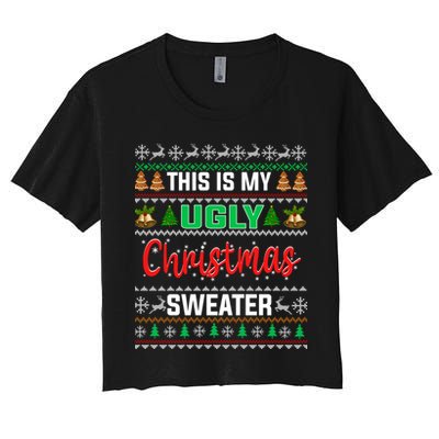 This Is My ItS Too Hot For Ugly Christmas Crop Top