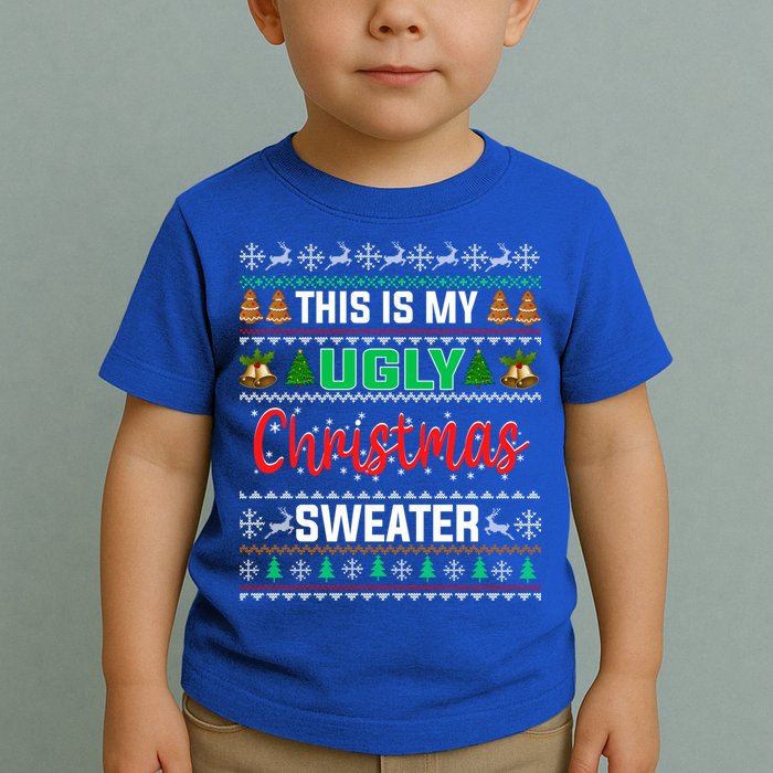 This Is My ItS Too Hot For Ugly Christmas Toddler T-Shirt