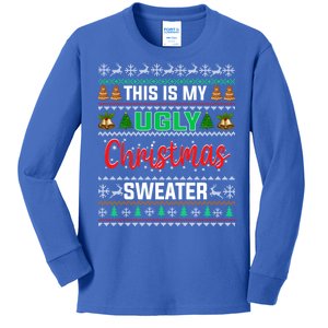 This Is My ItS Too Hot For Ugly Christmas Kids Long Sleeve Shirt